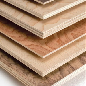 Produit phare : Contreplaqué plaqué cerisier - Contreplaqué PS plaqué bois d'hévéa, mélange de bois blanc et d'acacia, double face décorative - Product Image 1