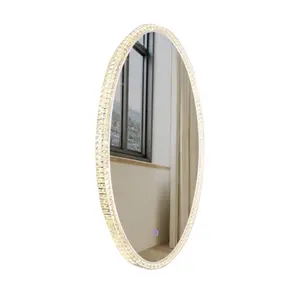 Oval Mode Design Stil Edelstahl Rahmen Friseursalon Spiegel Stand ZY-MS094