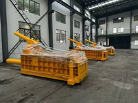 Machine horizontale de presse en acier de ferraille de rendement élevé traitant les composants de noyau de moteur de pompe d'alliage d'aluminium d'acier inoxydable