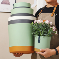 Pots à fleurs auto-arrosants en plastique, parfaits pour les plantes d'intérieur et d'extérieur