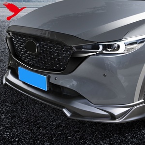 Cubierta de moldura de tira lateral para parrilla delantera de coche <span class=keywords><strong>Mazda</strong></span>, <span class=keywords><strong>accesorios</strong></span> de Exterior, embellecedor ABS, negro brillante, para <span class=keywords><strong>Mazda</strong></span> CX-5 2022 <span class=keywords><strong>2023</strong></span>, 2 uds. - Product Image 4