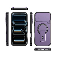 Coque de téléphone magnétique avec béquille stable, protection coulissante d'objectif anti-espion, anti-rayures, support magnétique pour voiture pour OnePlus 15/15R/Nord 5/13