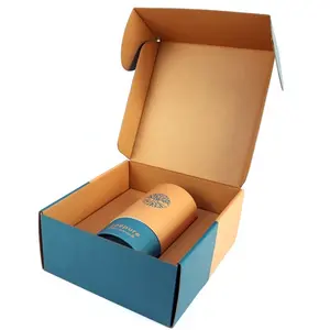 ผู้ผลิตที่กำหนดเองกระดาษลูกฟูกกล่องแพ็คกระดาษแข็งคราฟท์ของขวัญพับบรรจุภัณฑ์สำหรับเสื้อยืด