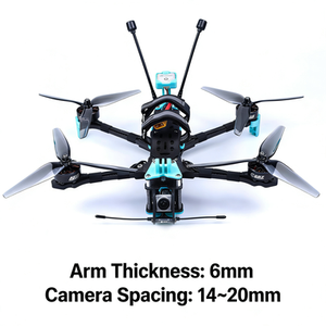 Drone de course FPV pliable 7 pouces longue portée, kit de production cinématographique, hélice en fibre de carbone max 7 pouces, moteur C287, UAV léger - Product Image 2