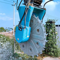 Grande machine de creusement de fossés et de canaux sur chenilles avec moteur et boîte de vitesses - Haute puissance de creusement, garantie 1 an pour l'irrigation et le drainage agricoles