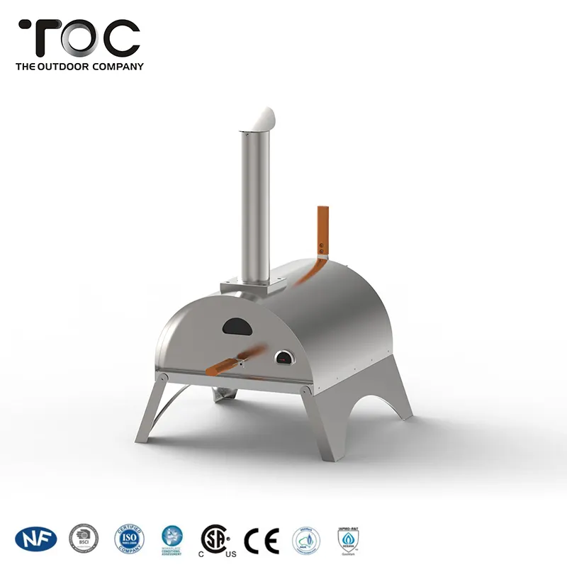 공장 직접 판매 스테인레스 스틸 도어 야외 피자 오븐 나무는 피자 오븐