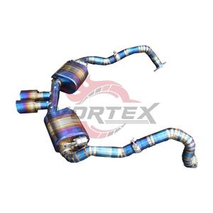 Sistema de Escape Catback Vortex de Titanio Grado 5 de 1.2 mm de Espesor, Color Azul Quemado, para Porsche Boxster y Cayman 987.1 987.2 981 2004-2012 con Válvulas - Product Image 6