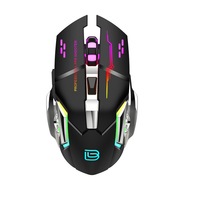 Ratón Inalámbrico para Juegos M500 Silencioso, Recargable, RGB, 2.4G+ Modo Dual, Ratón para Computadora