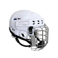 Pacpick BQ-T1, casque de hockey sur glace réglable à 4 positions, protection faciale en PP/EVA, fermeture à pression, résistant aux chocs, usage général
