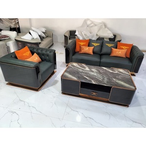 Современный стиль кожаные диваны для гостиной светлые роскошные диваны Sectionals Диван Производитель на заказ диван мебель для дома - Product Image 6