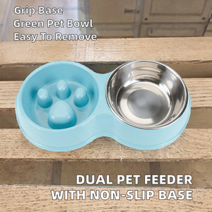 Ciotola <span class=keywords><strong>per</strong></span> Animali Domestici in Acciaio Inox <span class=keywords><strong>per</strong></span> <span class=keywords><strong>Gatti</strong></span> e Cani con Protezione Collo Diagonale, Doppia Ciotola <span class=keywords><strong>per</strong></span> Alimentazione Lenta - Vendita all'Ingrosso - Product Image 6