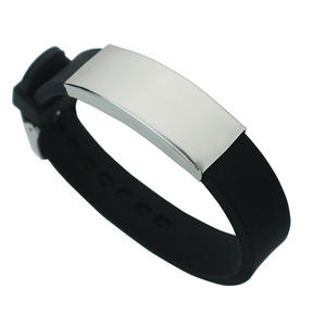 Personnalisable En Acier Inoxydable Nom <span class=keywords><strong>Numéro</strong></span> <span class=keywords><strong>De</strong></span> <span class=keywords><strong>Téléphone</strong></span> Gravé Personnalisé <span class=keywords><strong>Bracelet</strong></span> En Silicone Souple Réglable Gouvernail ID Mode <span class=keywords><strong>Bracelet</strong></span> - Product Image 4