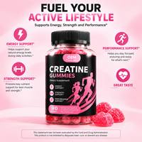 Permen Creatine untuk Dewasa, Pendukung Pra-Latihan, Penambah Energi & Kekuatan, Bentuk & Rasa Sesuai Pesanan, 90 Buah, OEM HALAL