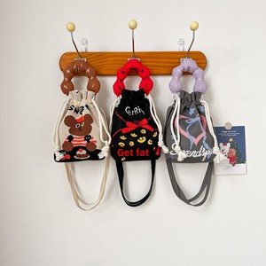 Nouveau <span class=keywords><strong>sac</strong></span> porte-bonheur mignon à deux poignées avec fermeture à cordon, design en fil tricoté, doublure en polyester, <span class=keywords><strong>sac</strong></span> à bandoulière polyvalent pour femmes - Product Image 1