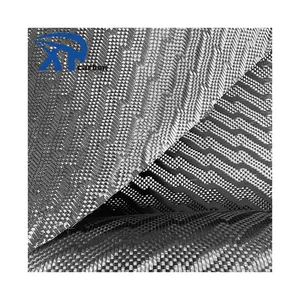 Prix du tissu en fibre de carbone Jacquard 3k haute résistance Tissu en carbone à grain spécial Lightning