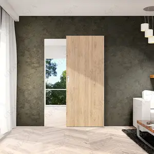 लकड़ी के दरवाजे के लिए शहरी शैली दीवार माउंट छुपा रपट प्रणाली छिपा लकड़ी खलिहान दरवाजे के लिए कमरे में रहने वाले