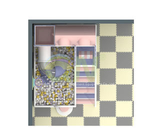Maisonnette portable pliable et légère avec piscine à balles pour les voyages : rangement rapide et déplacement facile - Product Image 3