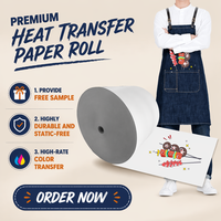 Papier de sublimation par transfert thermique, papier blanc, séchage rapide, impression numérique, rouleau jumbo pour vêtements avec un taux de transfert de 98%