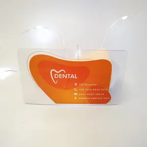 치과 진료소 맞춤형 로고 투명 PVC 카드 투명 카드에 대한 고품질 플라스틱 명함