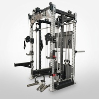 Appareil de musculation multifonctionnel commercial avec système de croisement de câbles et rack multifonctionnel pour entraînement en salle de sport