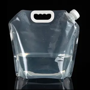 공장에서 직접 저렴한 가격 스파우트가있는 비닐 봉지 액체 음료 투명한 물 투명한 포장