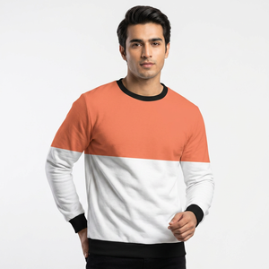 Sudadera Moderna para Hombre, Cuello Redondo, Color Liso, para Invierno - Product Image 1
