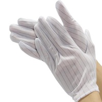 Gants d'atelier Mitten Esd Gants de travail de sécurité antistatiques Luvas Guantes, produit électronique à rayures Gant universel Cache-mains