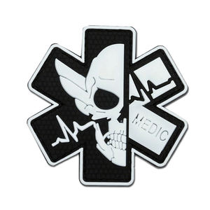 Badge 3D en caoutchouc PVC souple pour casque tactique et gilet - Product Image 3