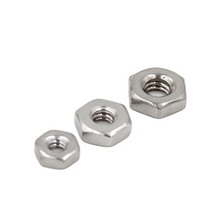 Tuercas hexagonales delgadas <span class=keywords><strong>de</strong></span> acero inoxidable 304 estándar M3-M48, tipo Frosh <span class=keywords><strong>Kola</strong></span> Nut ISO4036 - Product Image 1