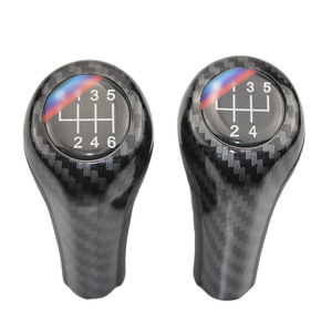 Pommeau de levier de vitesse en fibre de carbone pour BMW E46 5ème et 6ème vitesse, design ergonomique, accessoire pour pommeau de vitesse de voiture - Product Image 5