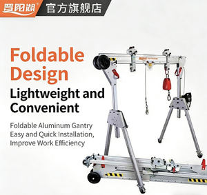 Mini-grue <span class=keywords><strong>portique</strong></span> en aluminium portable <span class=keywords><strong>de</strong></span> 0,5 tonne, 1 tonne, 2 tonnes avec roulettes, pliable - Product Image 2