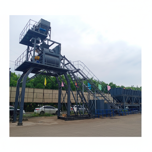 Planta de hormigón compacta de alta calidad con capacidad de 90m3/h a la venta. 2 años de garantía. Servicio postventa de primera categoría - Product Image 1