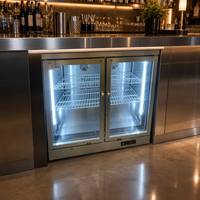 Mini Refrigerador Comercial MonsterEnergy 2026, el Más Vendido, para Bebidas Energéticas, Puerta de Vidrio con Logotipo LED, Enfriamiento Profesional
