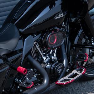 Filtro Aria Rosso per Harley <span class=keywords><strong>Softail</strong></span> 18+ 107/114/117 Fatboy Breakout Street Bob e Touring 17+ 107/114 Road King Street Glide Trike - Product Image 3