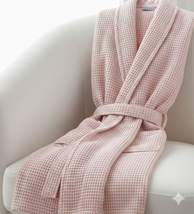 Albornoz de hotel suave y lujoso, 100% algodón, conjunto de albornoz de rizo absorbente, albornoz de spa premium para adultos, hombres y mujeres, para el hogar y el hotel. - Product Image 3