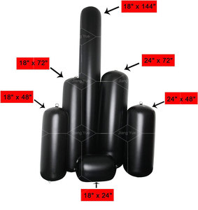 Bouées de marquage de triathlon gonflables en PVC personnalisées, robustes, certifiées CE, pontons, pare-chocs de bateau, pare-battages gonflables pour yachts marins - Product Image 6