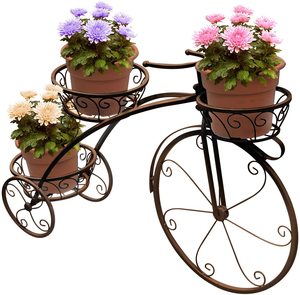 Driewieler Plant Stand-Bloempot Winkelwagen Houder-Ideaal Voor Huis, Tuin, patio-Grote Gift Voor Plant Liefhebbers - Product Image 1