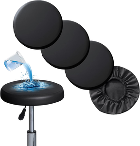Housse <span class=keywords><strong>de</strong></span> <span class=keywords><strong>tabouret</strong></span> en PU imperméable à l'eau avec coussin élastique <span class=keywords><strong>Housses</strong></span> <span class=keywords><strong>de</strong></span> siège <span class=keywords><strong>de</strong></span> <span class=keywords><strong>tabouret</strong></span> <span class=keywords><strong>de</strong></span> bar rond - Product Image 2