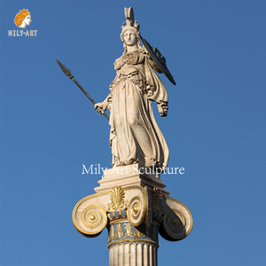 Kích Thước Cuộc Sống Đá Tự Nhiên Tay Chạm Khắc Cổ Điển Nữ Thần Chiến Tranh Điêu Khắc Đá Cẩm Thạch <span class=keywords><strong>Athena</strong></span> Tượng - Product Image 2