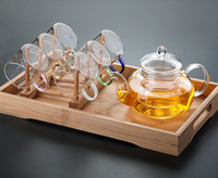 Tasses à thé en verre avec poignée colorée de 80 ml, petites verres mignons de 3 oz pour le thé et le café turc