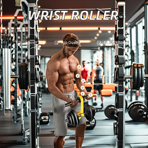 Durable antideslizante agarre mango deporte muñeca rodillo antebrazo fuerza entrenamiento equipo cómodo antebrazo <span class=keywords><strong>Blaster</strong></span> gimnasio - Product Image 5