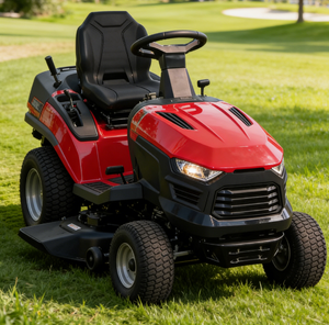 Tondeuse autoportée professionnelle industrielle tout-terrain à quatre roues motrices, moteur essence 452 cm³ 4 temps, capacité de ramassage de 250 L - Product Image 4