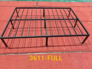 Lit plateforme en fer robuste pour entrepôt, cadre de lit en métal pour salon, lit en fer pour hôtel, cadre de lit en fer épais - Product Image 2
