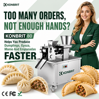 Machine à empanadas et pastels KONBRIT automatique avec moteur en cuivre pur, 4800 pièces/h, commerciale, intelligente, écran tactile PLC, DDP CE