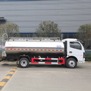 Nouveau camion-citerne à lait 8.3cbm Dongfeng camion-citerne à lait 120HP en acier inoxydable avec nourriture liquide - Product Image 3
