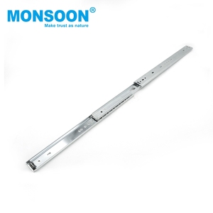 Công nghiệp nặng thép 35mm đôi xếp chồng lên nhau hướng dẫn theo dõi gắn bên ba phần mở rộng đầy đủ ngăn kéo nhà bếp hiện đại - Product Image 5