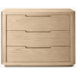 Table de chevet fermée BRETON rh FURNITURE, style moderne et luxueux, avec tiroir - Product Image 4
