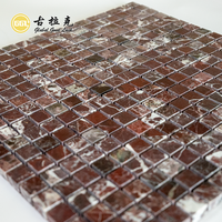 Mosaïque de marbre de forme carrée Rosa Levanto pour la décoration intérieure Carreaux de sol muraux