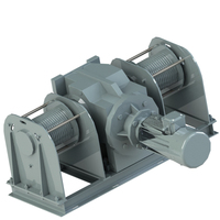 Treuil électrique industriel à double tambour 6 tonnes, nouveau, avec double câble synchrone, bobine à rainure pour câble, onduleur SEW, fourniture directe usine