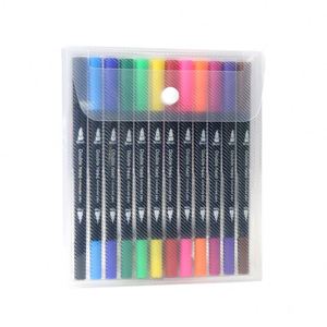 Custom Logo Refillable Alcohol Kids Toy Dual <b>Brush</b> Watercolor <b>Pen</b> Art Markers for Painting Drawing - Product Image 4